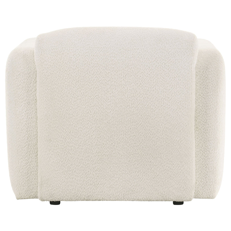 Sillón Acento de Tela Dorset con Brazos Redondos y Patas Expuestas