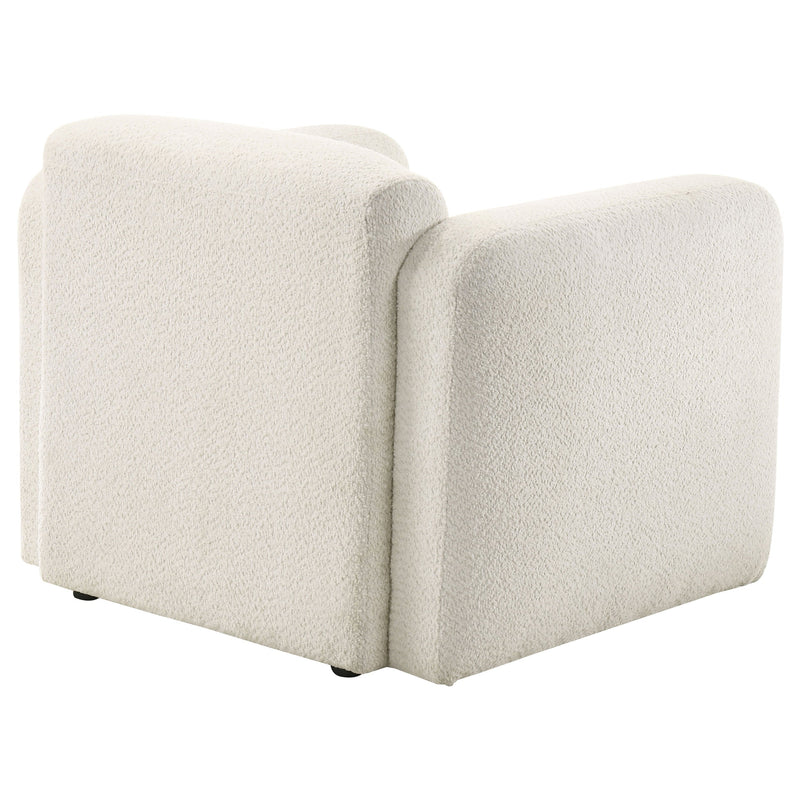 Sillón Acento de Tela Dorset con Brazos Redondos y Patas Expuestas