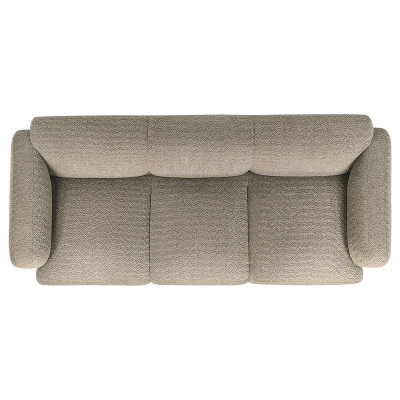 Juego de sofá de brazo de riel redondo tapizado Dorset