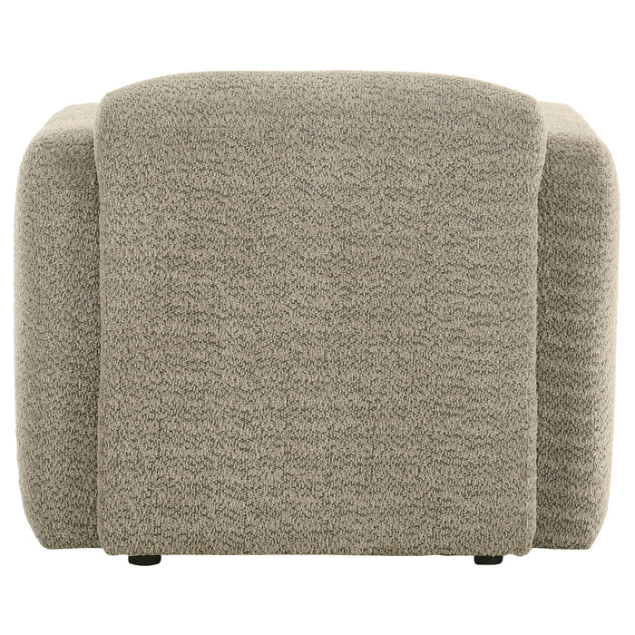 Dorset Fabric Upholstered Round Track Arm Accent Chair