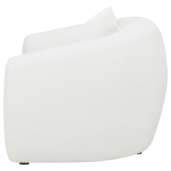 Isabella Upholstered Tight Back Chair White