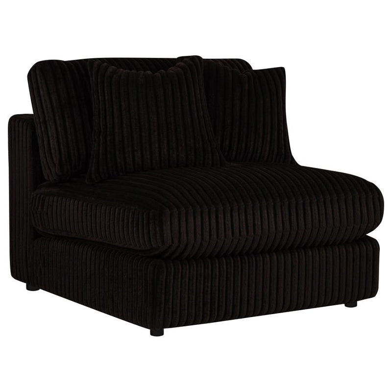 Blaine Corduroy Armless Chair with Reversible Cushions