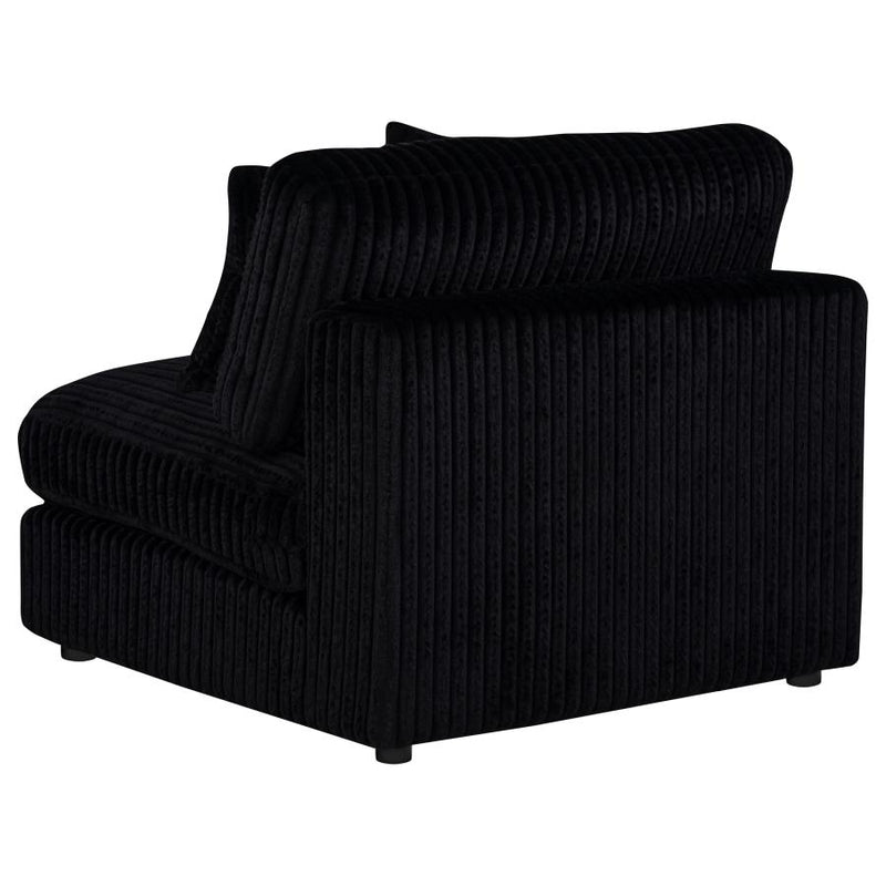 Blaine Corduroy Armless Chair with Reversible Cushions