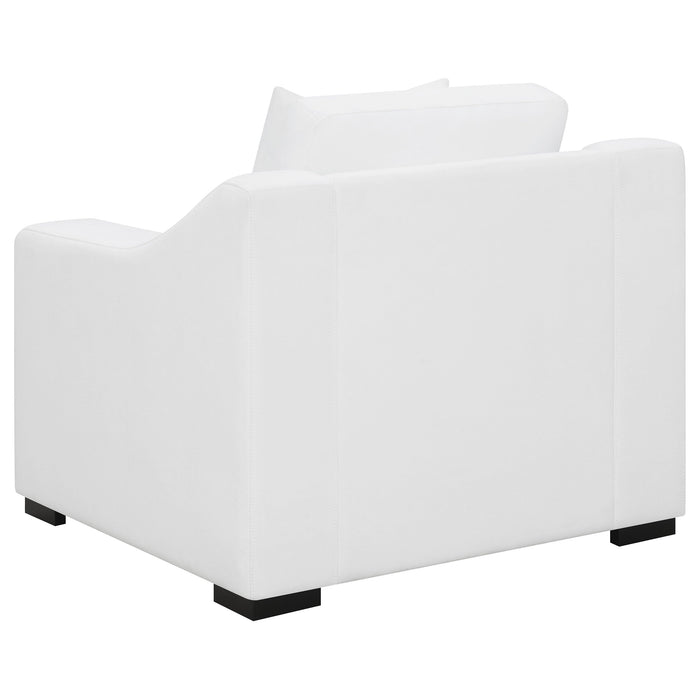 Ashlyn Upholstered Sloped Arms Chair White