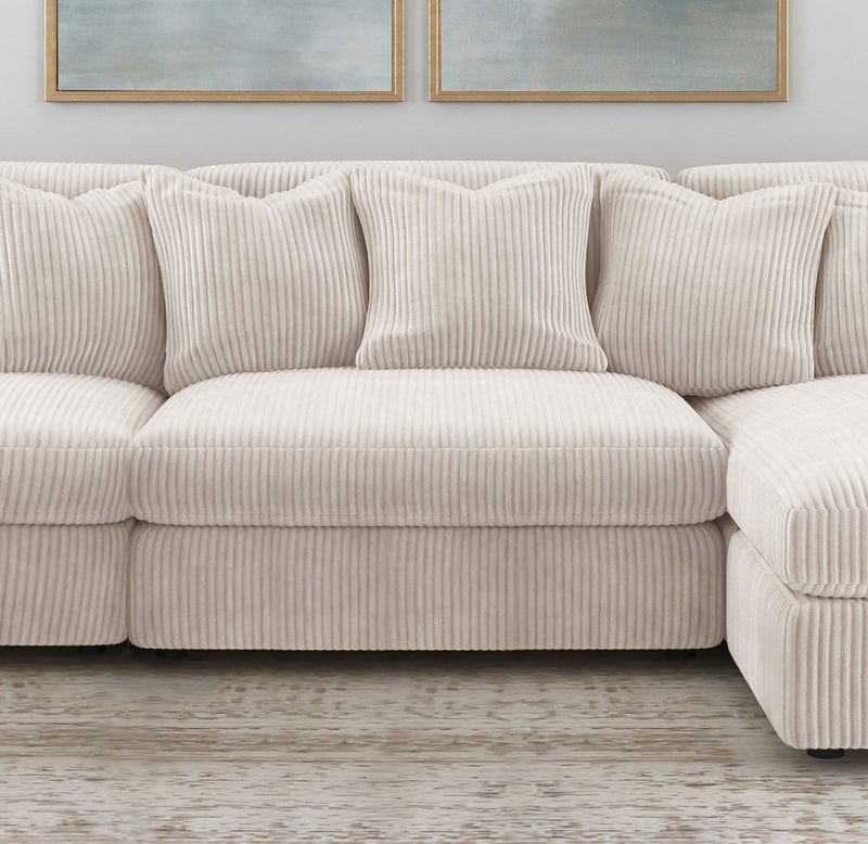 Sillón tapizado sin brazos Blaine