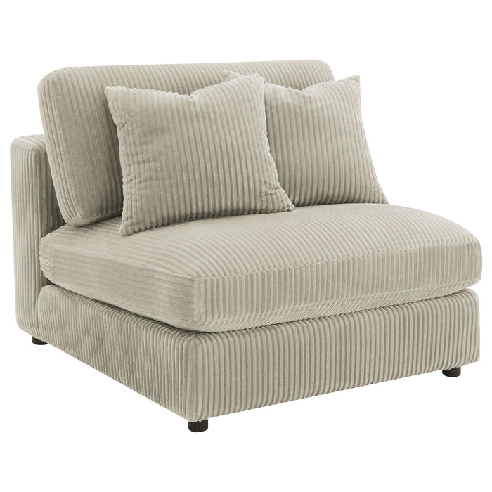 Blaine Upholstered Armless Chair Sand