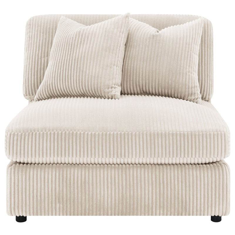 Sillón tapizado sin brazos Blaine