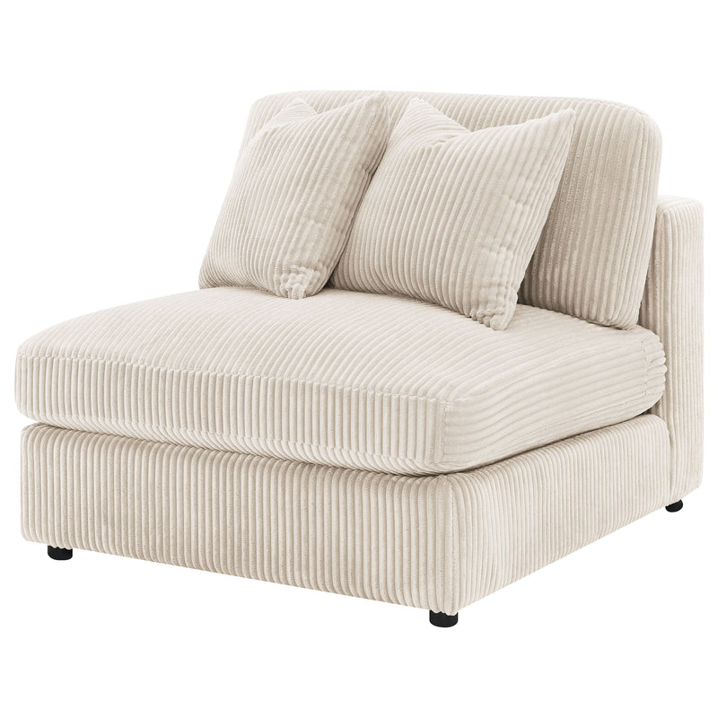 Sillón tapizado sin brazos Blaine