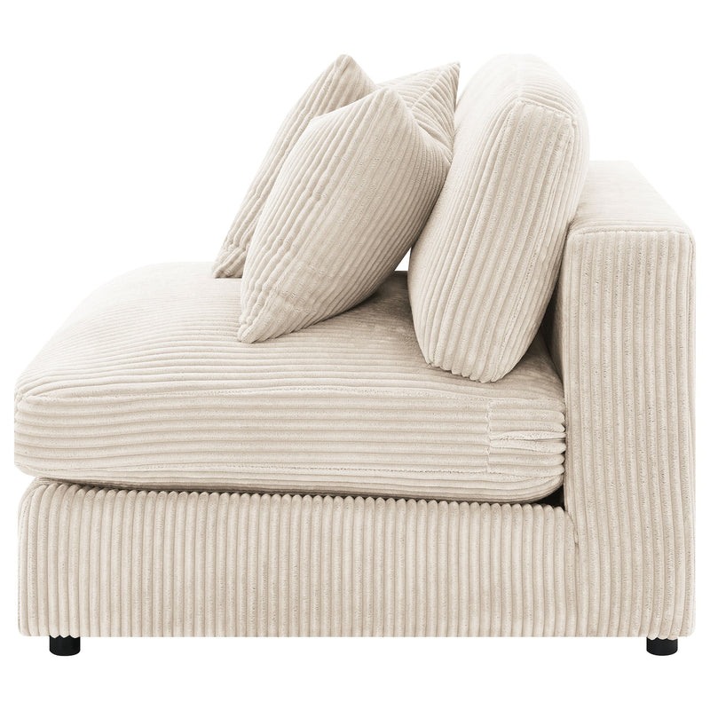 Sillón tapizado sin brazos Blaine