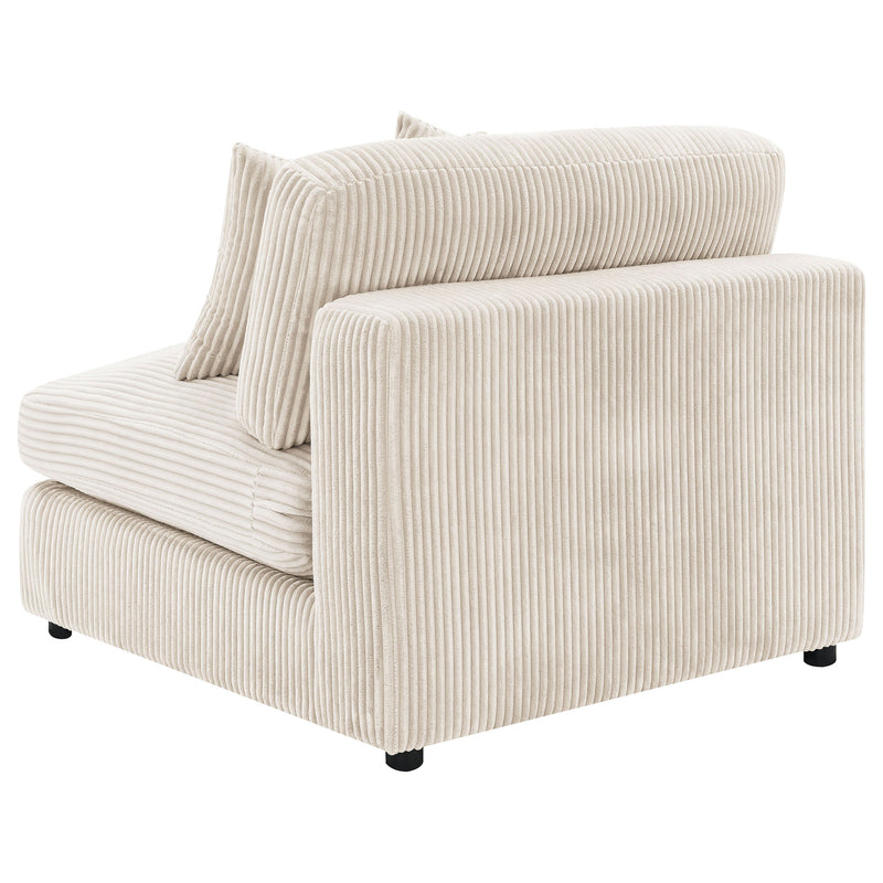 Sillón tapizado sin brazos Blaine
