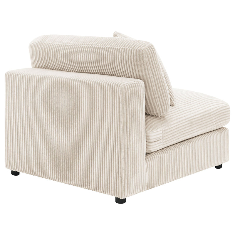 Sillón tapizado sin brazos Blaine