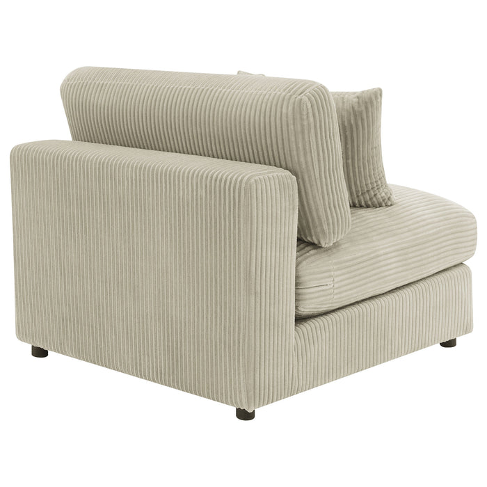 Blaine Upholstered Armless Chair Sand