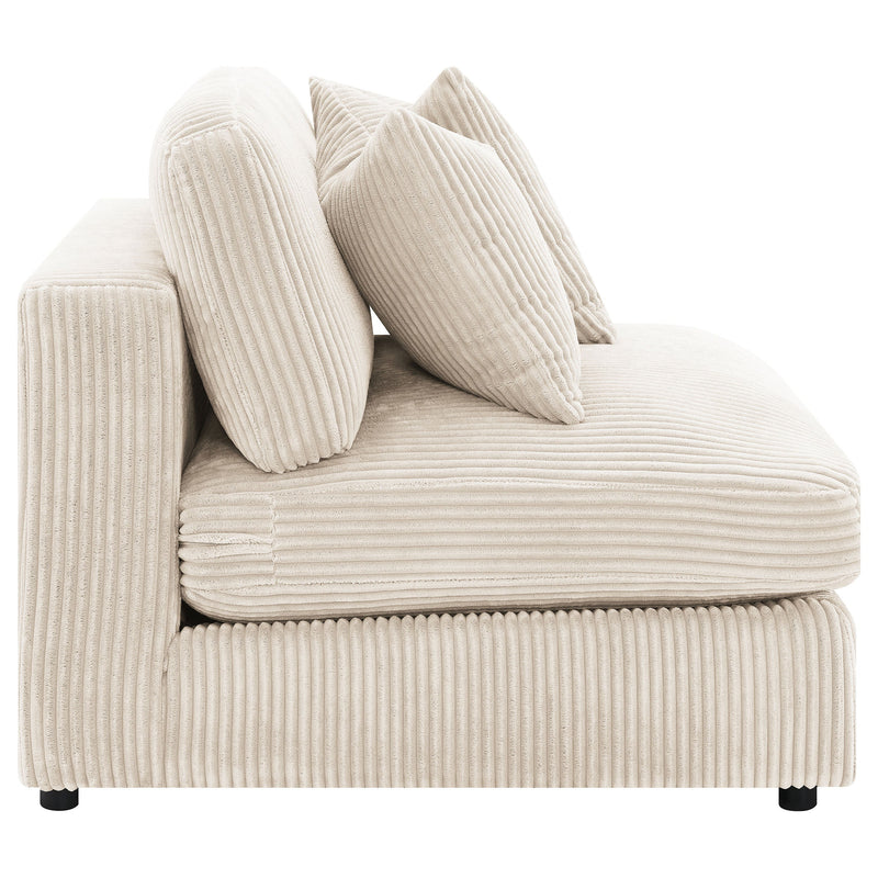 Sillón tapizado sin brazos Blaine