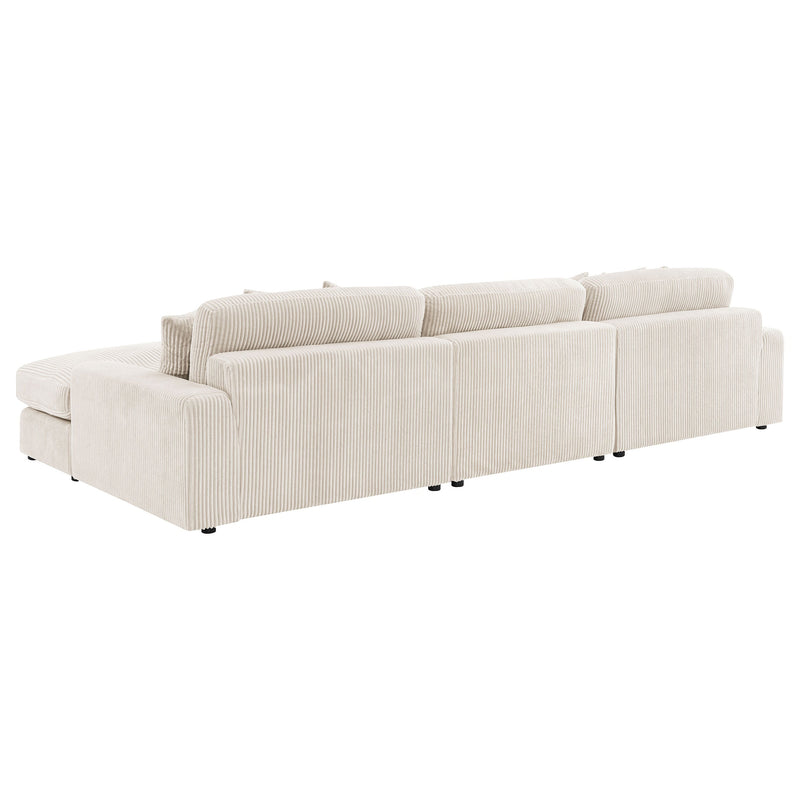 Sofá seccional Blaine tapizado con chaise reversible