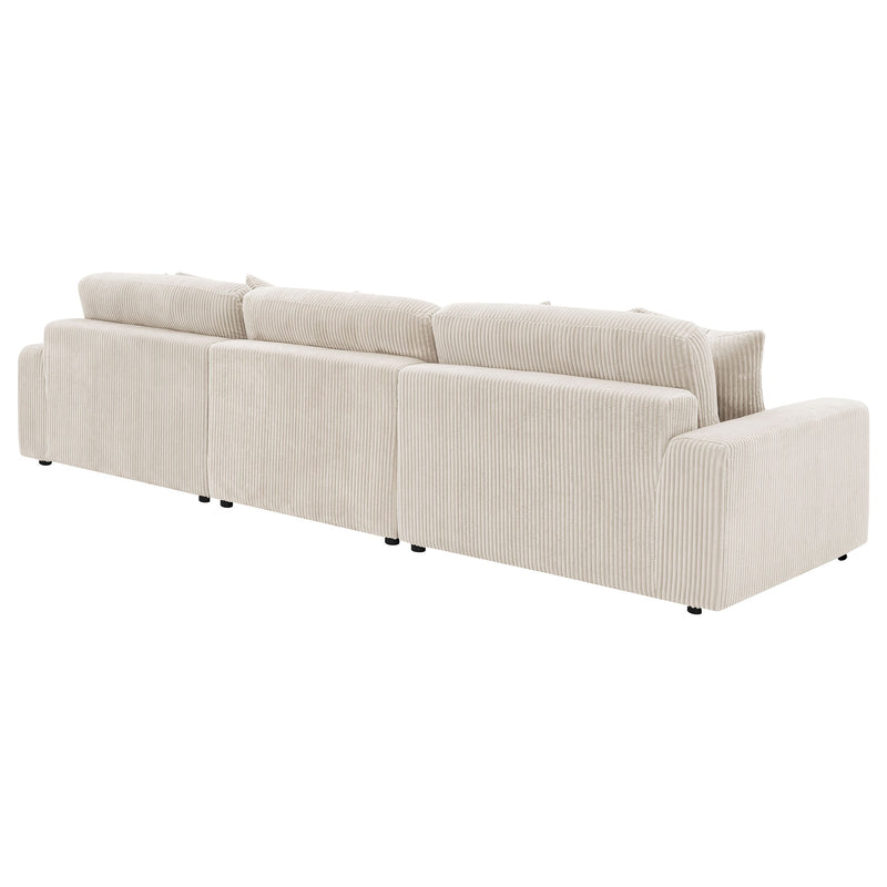 Sofá seccional Blaine tapizado con chaise reversible