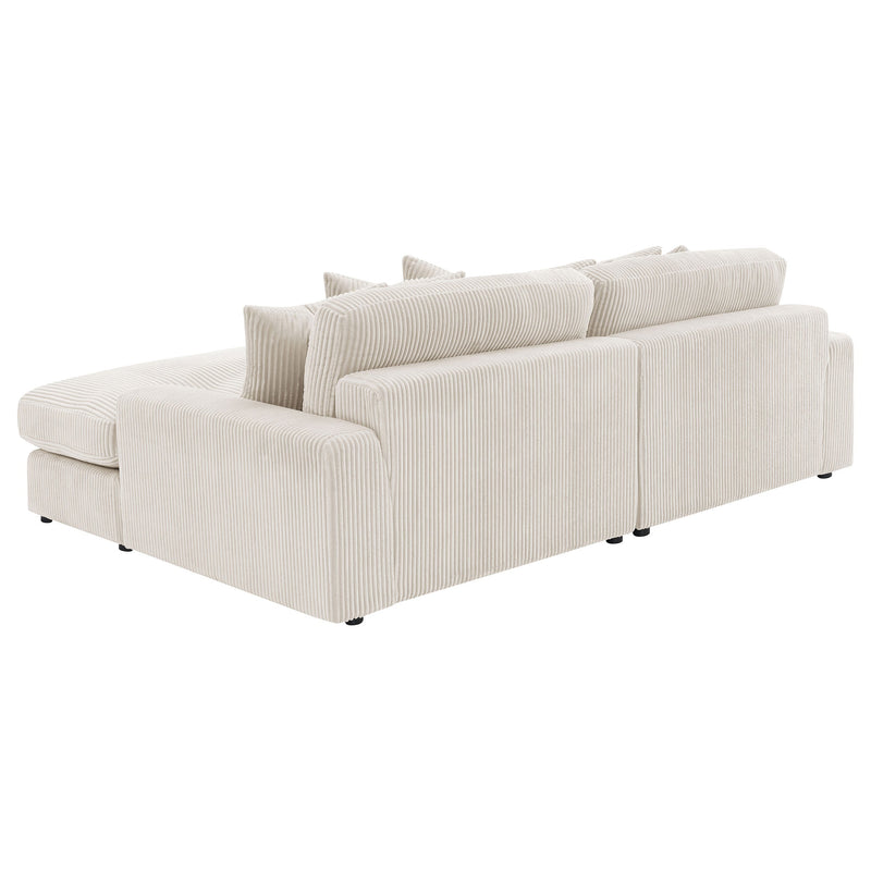 Sofá seccional Blaine tapizado con chaise reversible