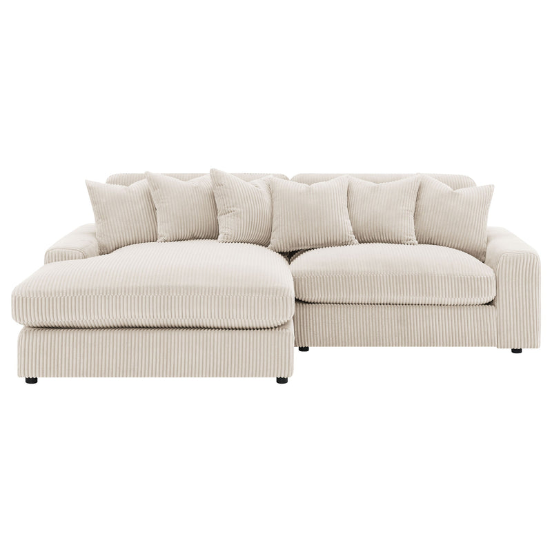 Sofá seccional Blaine tapizado con chaise reversible