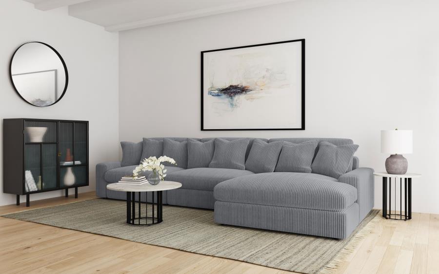 Blaine Upholstered Reversible Chaise Sectional Sofa