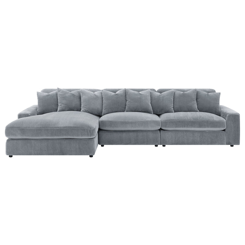 Sofá seccional Blaine tapizado con chaise reversible