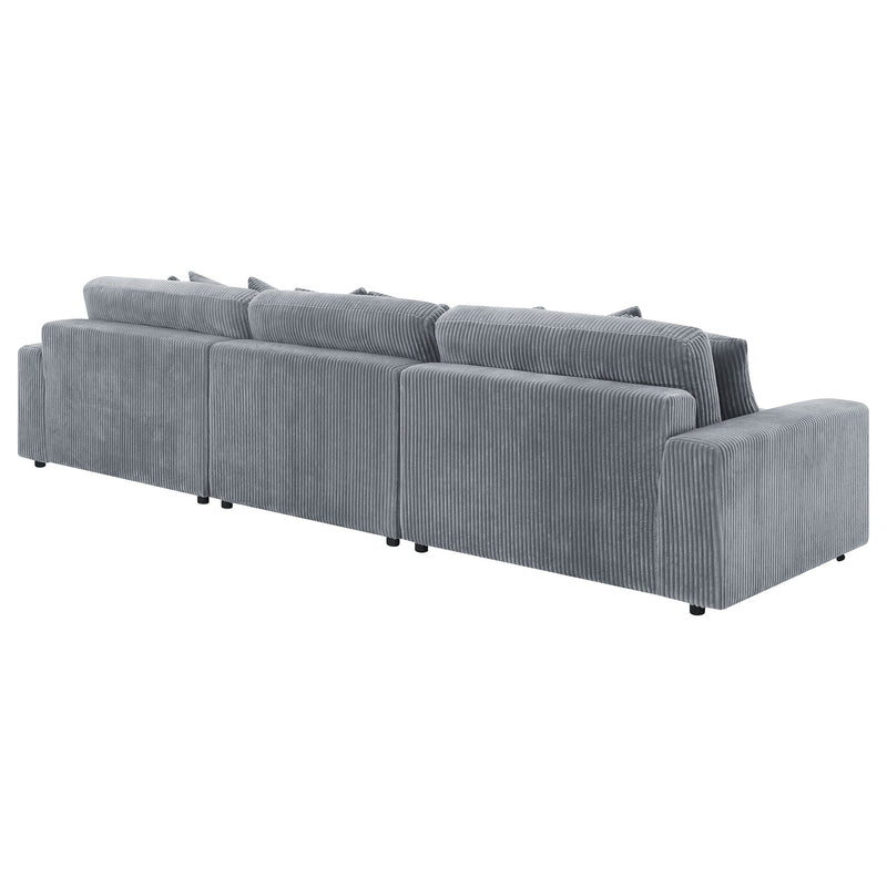 Sofá seccional Blaine tapizado con chaise reversible