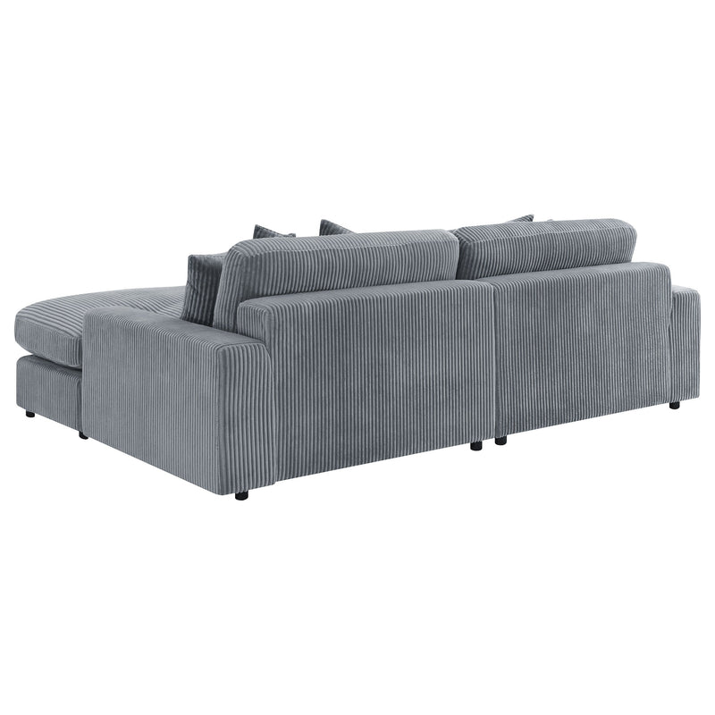 Sofá seccional Blaine tapizado con chaise reversible