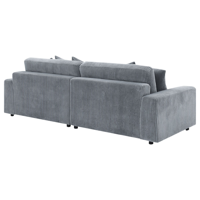 Sofá seccional Blaine tapizado con chaise reversible