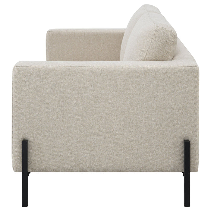 Tilly Upholstered Track Arms Loveseat Oatmeal