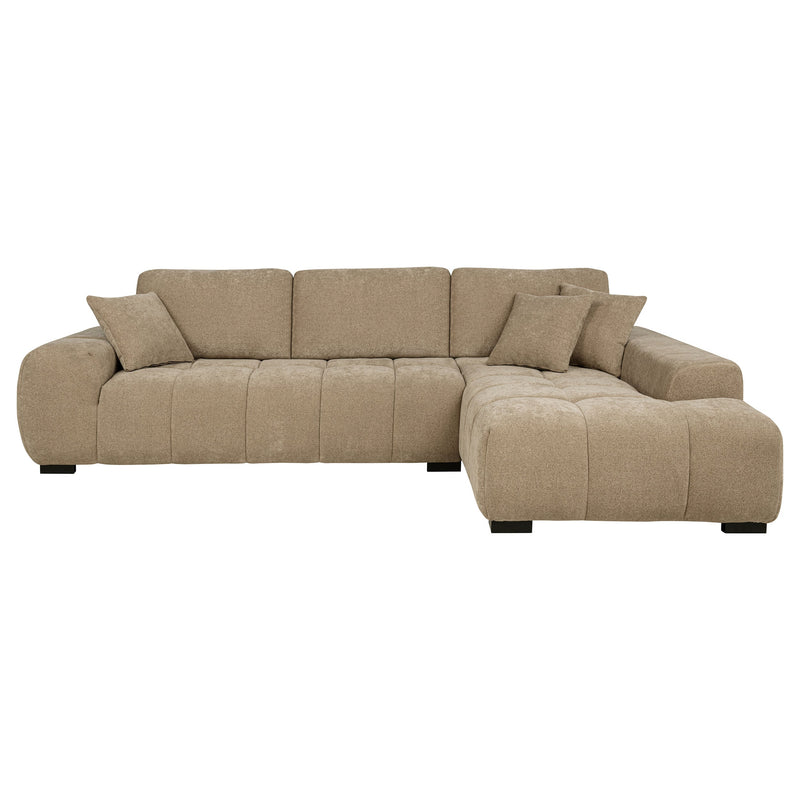 Sofá seccional chaise tapizado Octavia