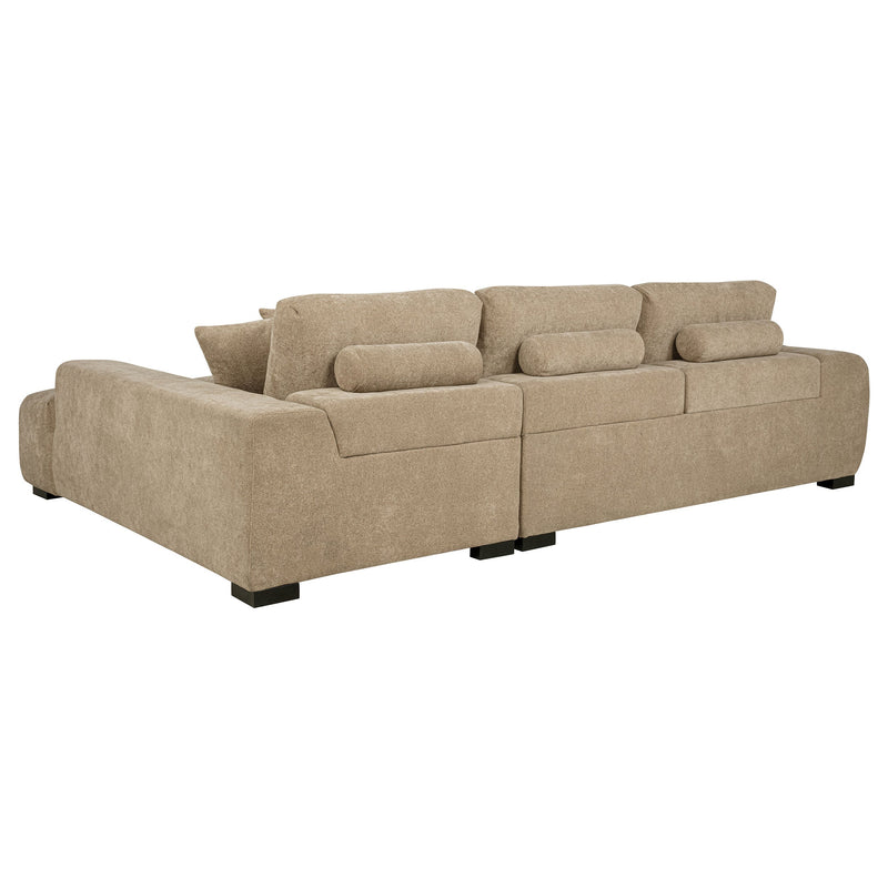 Sofá seccional chaise tapizado Octavia