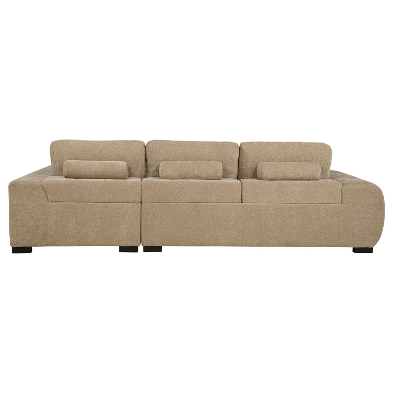 Sofá seccional chaise tapizado Octavia