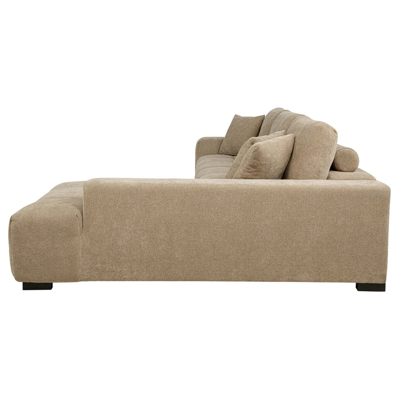 Sofá seccional chaise tapizado Octavia