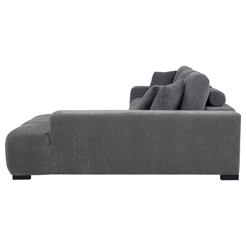 Sofá seccional chaise tapizado Octavia