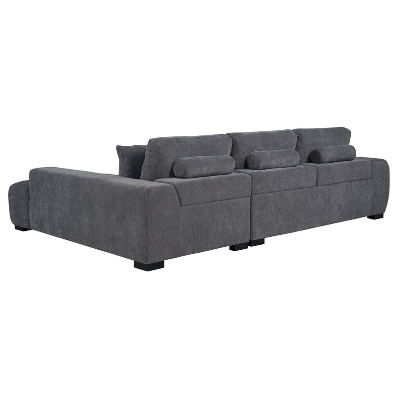 Sofá seccional chaise tapizado Octavia