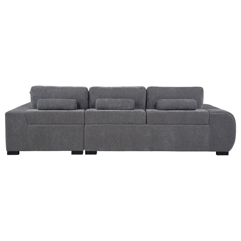 Sofá seccional chaise tapizado Octavia