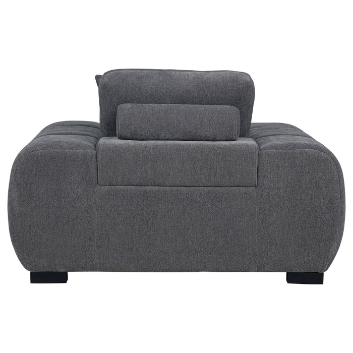 Octavia Upholstered Track Arm Accent Chair