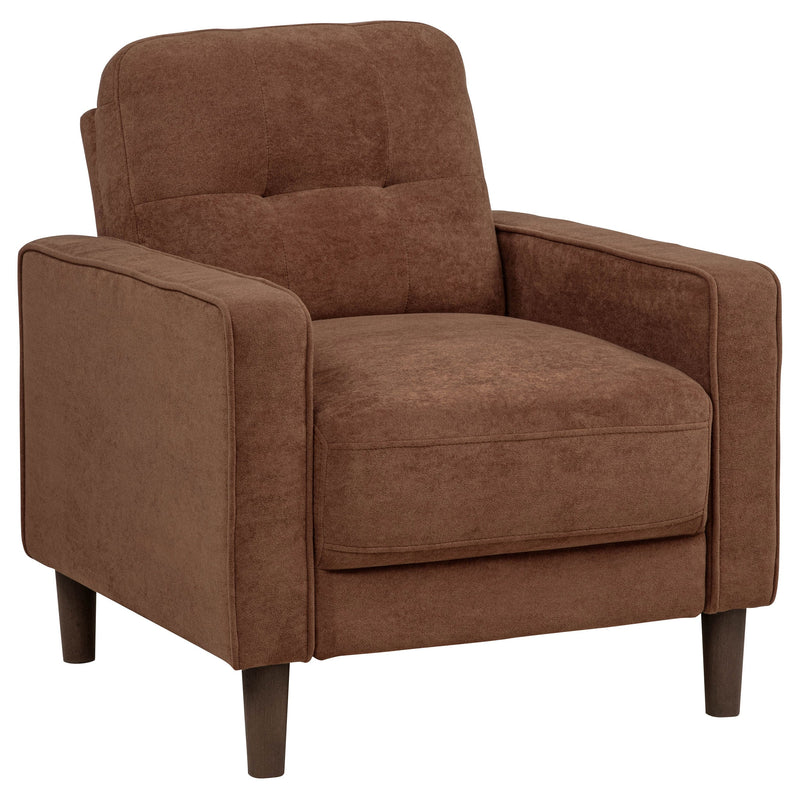 Sillón decorativo Bowen II con brazo de seguimiento tapizado en tela