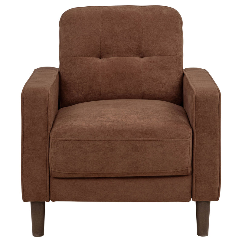 Sillón decorativo Bowen II con brazo de seguimiento tapizado en tela