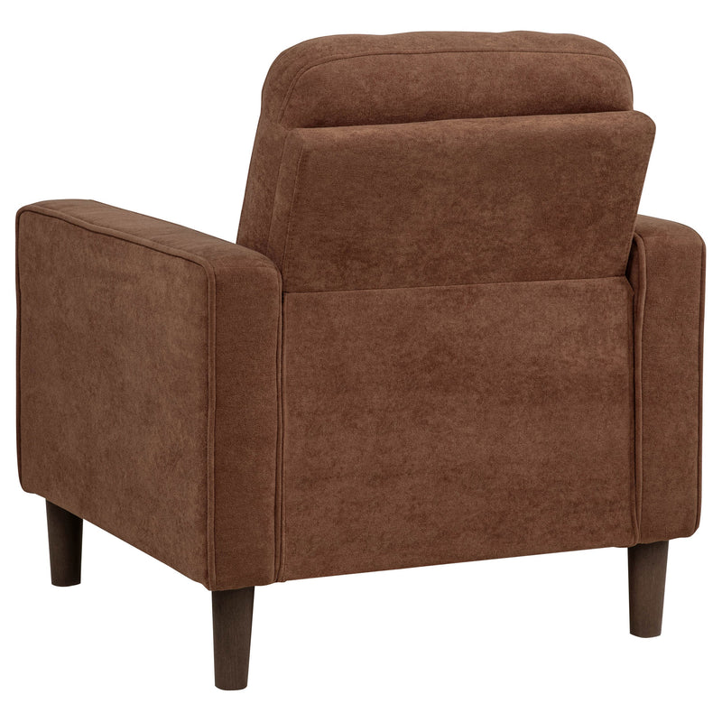 Sillón decorativo Bowen II con brazo de seguimiento tapizado en tela