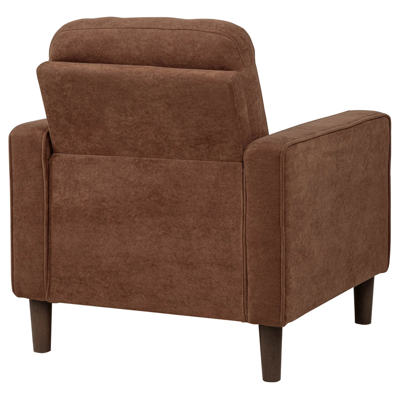 Sillón decorativo Bowen II con brazo de seguimiento tapizado en tela