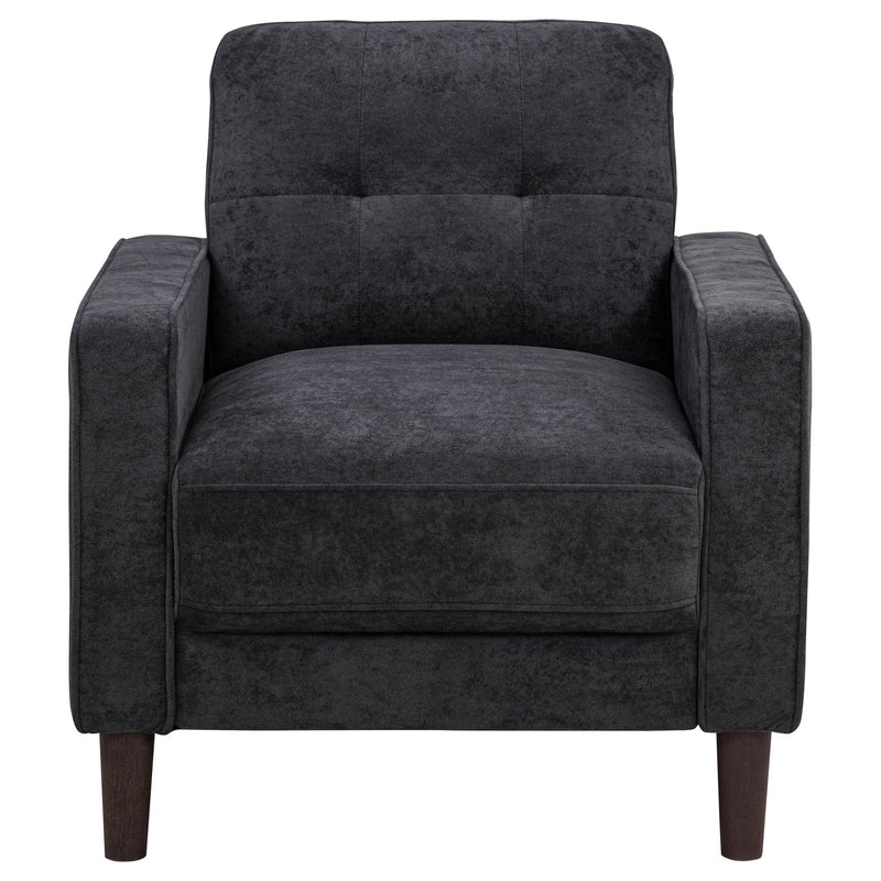 Sillón decorativo Bowen II con brazo de seguimiento tapizado en tela