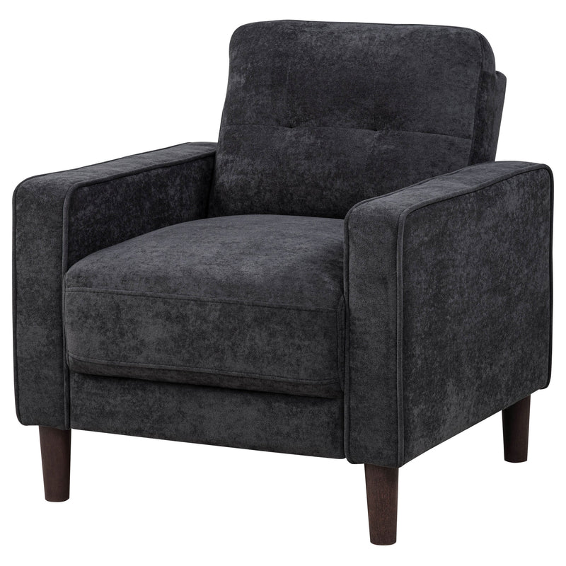 Sillón decorativo Bowen II con brazo de seguimiento tapizado en tela