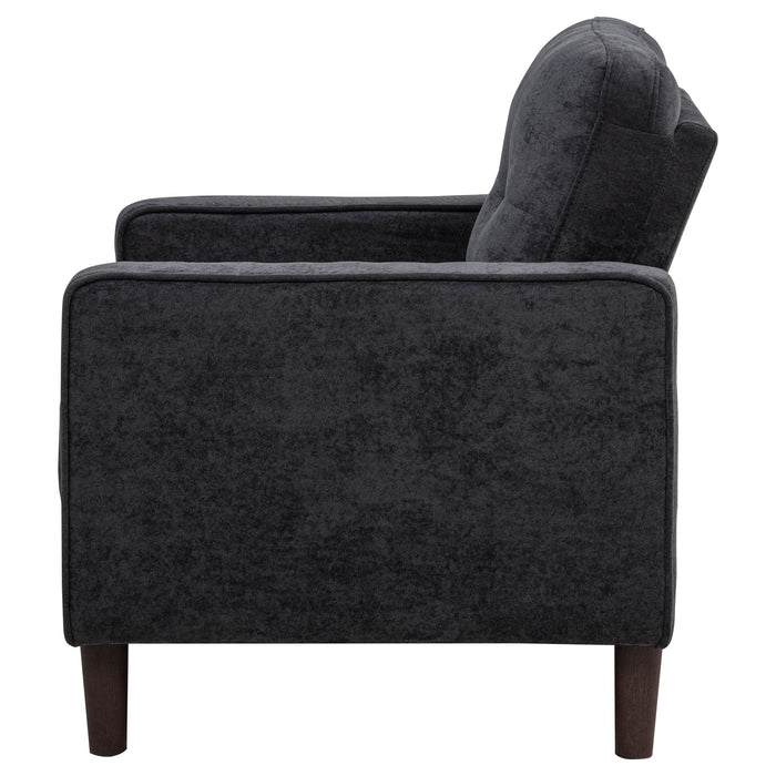 Bowen II Fabric Upholstered Track Arm Accent Chair