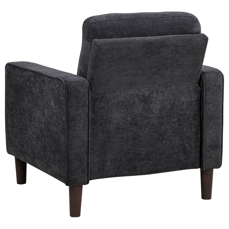 Sillón decorativo Bowen II con brazo de seguimiento tapizado en tela