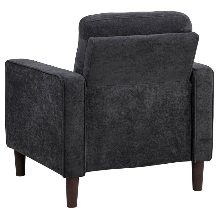Bowen II Fabric Upholstered Track Arm Accent Chair