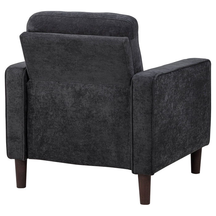 Bowen II Fabric Upholstered Track Arm Accent Chair