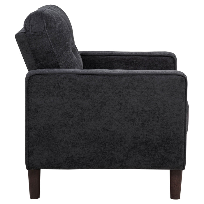 Bowen II Fabric Upholstered Track Arm Accent Chair