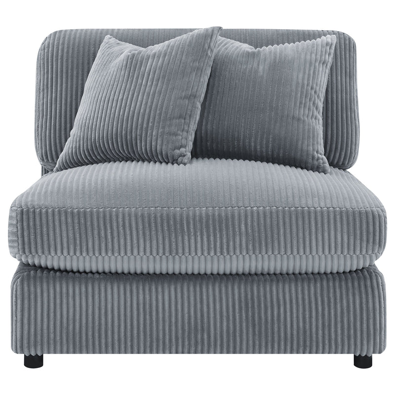 Sillón tapizado sin brazos Blaine