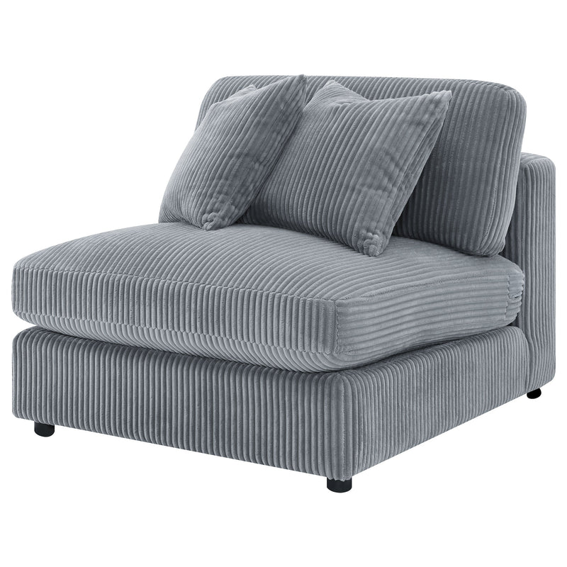 Sillón tapizado sin brazos Blaine