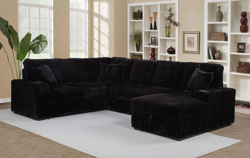 Seccional de sofá con chaise de almacenamiento Devonshire Sleeper