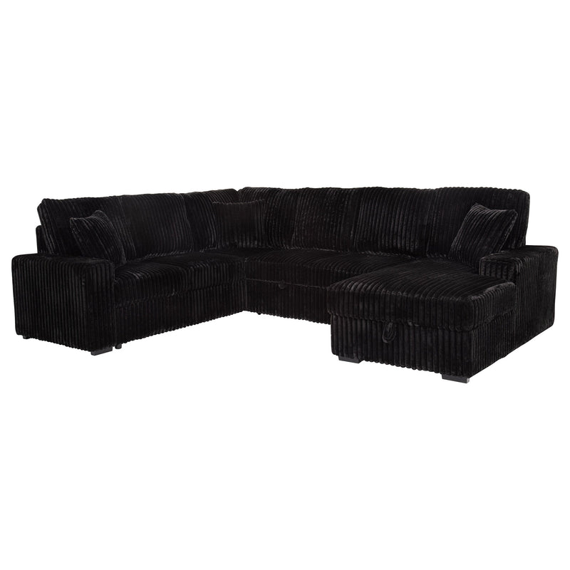 Seccional de sofá con chaise de almacenamiento Devonshire Sleeper